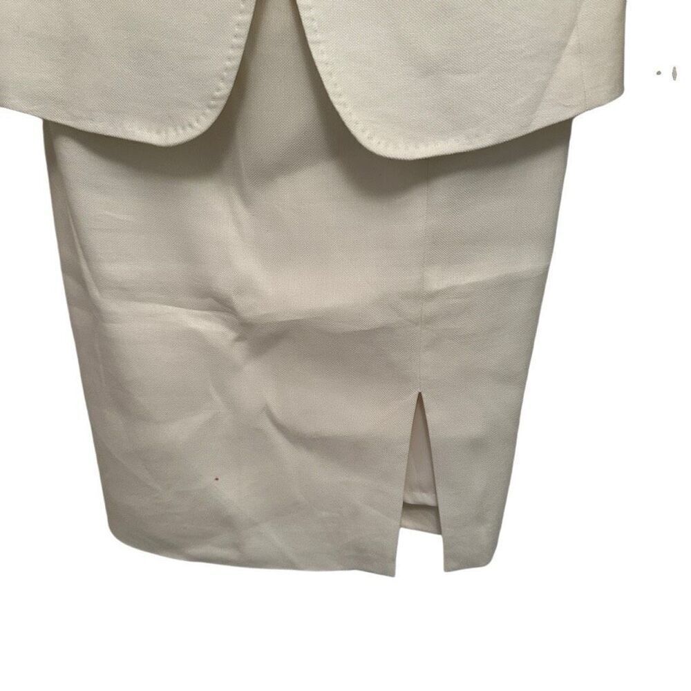Ann Taylor white linen dress suit- size 4 - Picture 9 of 15